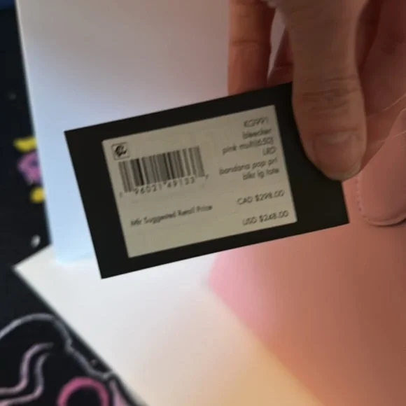 Kate Spade Pink Tote Bag with detachable clutch and dust bag. - Picture 11 of 11